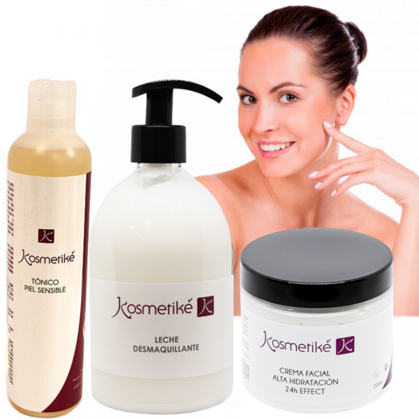 Trattamento Cosmetico Prenditi cura del tuo Viso Kosmetiké: Crema Viso + Tonico + Latte Struccante Trattamento Cosmetico Prenditi cura del tuo Viso Kosmetiké: Crema Viso + Tonico + Latte Struccante